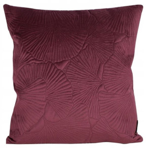 Poszewka Wytłaczana Velvet Welur 45x45 Cm Bordowa