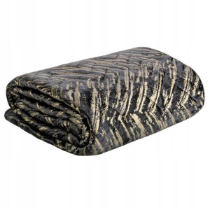Narzuta Pikowana Welur Velvet 220x240 Cm Czarna