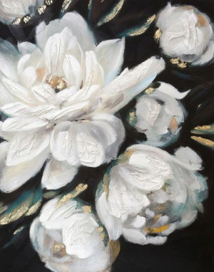 OBRAZ malowany ręcznie na płótnie 80X100 CM WIELOKOLOROWY