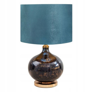 Lampa Stojąca Nocna Na Szafkę 40x62 Cm Brązowa