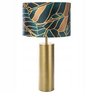 Nowoczesna Lampa Lampka Nocna 40x74 Palmy Turkus