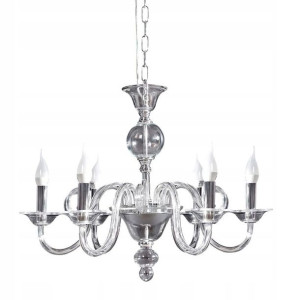 LAMPA żyrandol kryształowy szklany 68X48 glamour