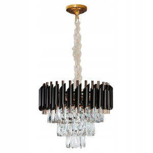 Żyrandol Lampa Sufitowa Glamour Kryształy 40cm