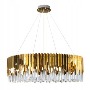 Żyrandol Lampa Sufitowa Glamour Kryształy 100x32cm