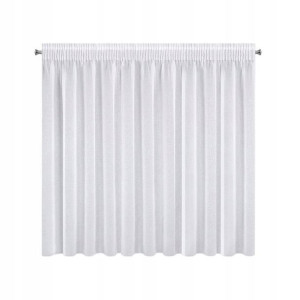 Firana Firanka Etamina Na Taśmie 350x150 Cm Biała