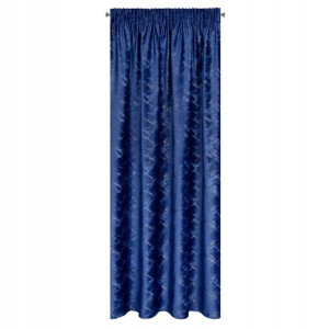 Zasłona Welur Velvet Na Taśmie 140x270 Granatowa