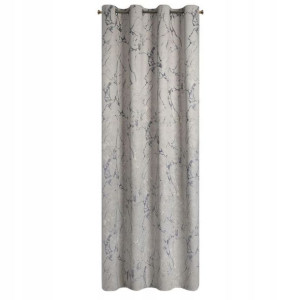 Zasłona Welur Velvet Marmur Kółka 140x250 Beżowa
