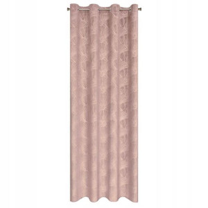 Zasłona Welur Velvet Przelotki 140x250 Pudrowa