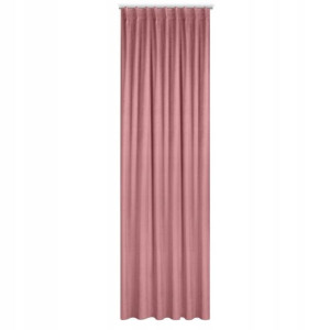 Gładka Zasłona Welur Velvet Taśma 140x300 Pudrowa