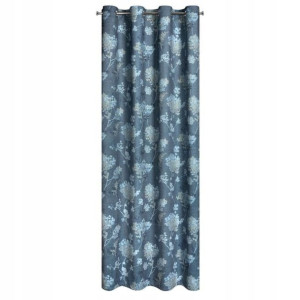 Zasłona Przelotki Welur Velvet 140x250 Niebieska