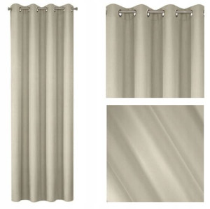 Zasłona na przelotkach 140x250 gładka BEŻOWA