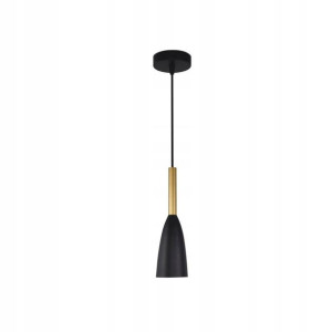 Lampa wisząca SOLIN czarno-złota E27 LIGHT PRESTIGE