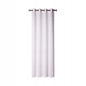 Firana na przelotkach Uniquek 140 x 245 cm biała