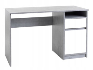 Biurko szare 54x120 szary/biały
