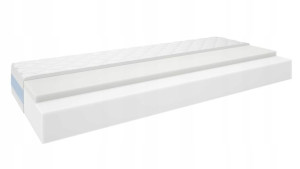 Materac piankowy pianka kokos 180x200cm GOLD F85 biały/nieb.