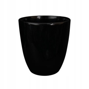 Doniczka ceramiczna 16 cm czarna NOVA 2 J1400