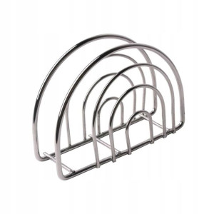 Serwetnik metalowy BREAKFAST srebrny
