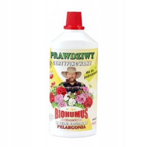 Nawóz do pelargonii BIOHUMUS EXTRA 1 l EKODARPOL