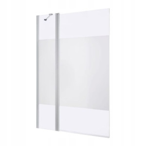 Parawan nawannowy GoodHome Calera 2-częściowy 140 x 105 cm dekor biały