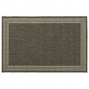 Dywan Outdoor bordiura ciemno szary 160x230 cm