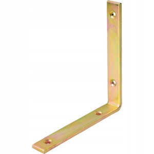 Kątownik konstrukcyjny 140 mm / 140 mm x 20 mm ocynkowany na żółto