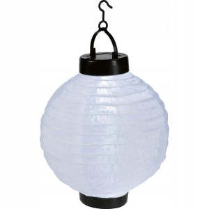 Latarenka solarna biała śr. 22 cm