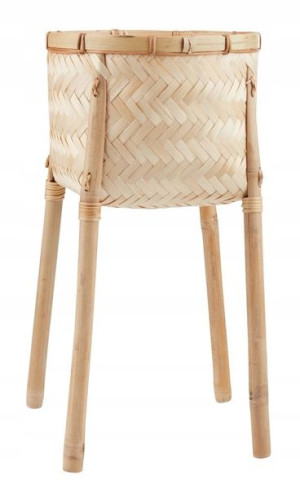 Donica doniczka Ś22xW41cm stojak bambus