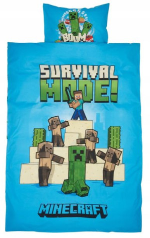 Pościel MINECRAFT dla gracza gamingowa 140x200