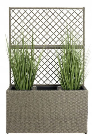 Donica doniczka S30xD83xW130 rattan ze ścianką