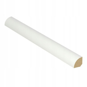DRE Ćwierćwałek wykończeniowy Biały Lakier 16x16x2200 mm