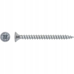 LUX Wkręt uniwersalny z łbem stożkowym płaskim PZ 4,5 mm x 16 mm ocynk 20 s