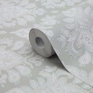 Tapeta winylowa na flizelinie GoodHome Abeli szara