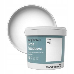 Farba elewacyjna GoodHome biała 5 l