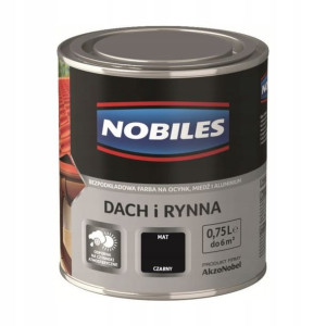 Emalia Nobiles Dach i Rynna czarna 0,75 l