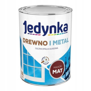 Emalia alkidowa Jedynka mat mahoń 0,9 l
