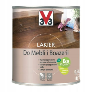 Lakier do mebli V33 dąb jasny połysk 0,5 l