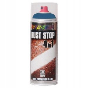 Lakier antykorozyjny Dupli Color Rust Stop RAL 5010 niebieski 0,4 l