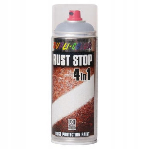 Lakier antykorozyjny Dupli Color Rust Stop RAL 9006 srebrny 0,4 l