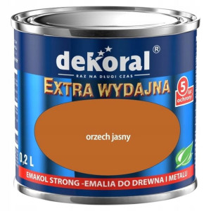 Emalia Dekoral Emakol Strong orzech jasny 0,2 l