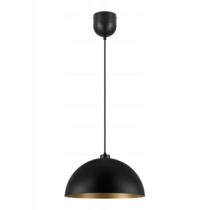Lampa wisząca GoodHome Songor 1-punktowa E27 58 cm czarna