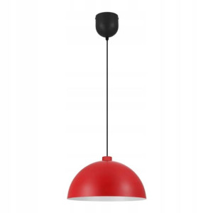 Lampa wisząca GoodHome Songor 1-punktowa E27 38 cm czerwona
