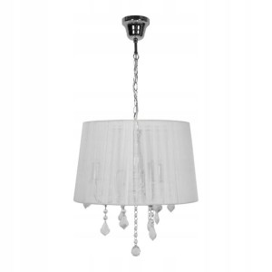Lampa wisząca GoodHome Hovland 3-punktowa E14 chrom / biała