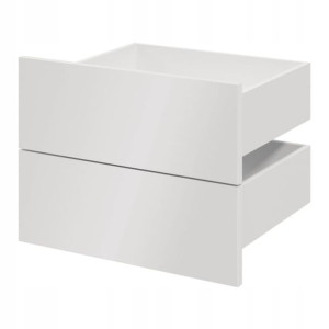 Szuflada zewnętrzna GoodHome Atomia 46,4 x 39 x 18,45 cm biała połysk 2 szt