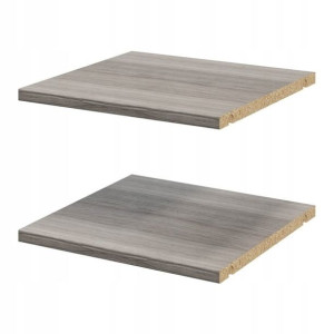 Półka GoodHome Atomia 33,9 x 33,2 cm dąb szary 2 szt.