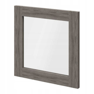 Drzwi GoodHome Atomia 37,2 x 37,2 cm dąb szary/szkło transparentne