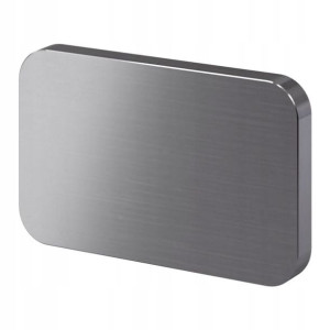 Uchwyt płaski GoodHome Atomia 3,7 cm szary 2 szt.