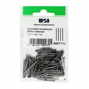 Gwoździe boazeryjne stalowe 1,4 x 25 mm 50 g