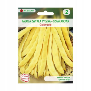Fasola zwykła tyczna GOLDMARIE nasiona tradycyjne 10 g W. LEGUTKO