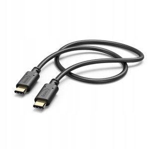 Kabel data typ-C typ-C 1,0m czarny