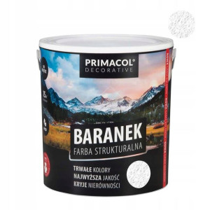 Primacol Farba strukturalna baranek biała 5 l